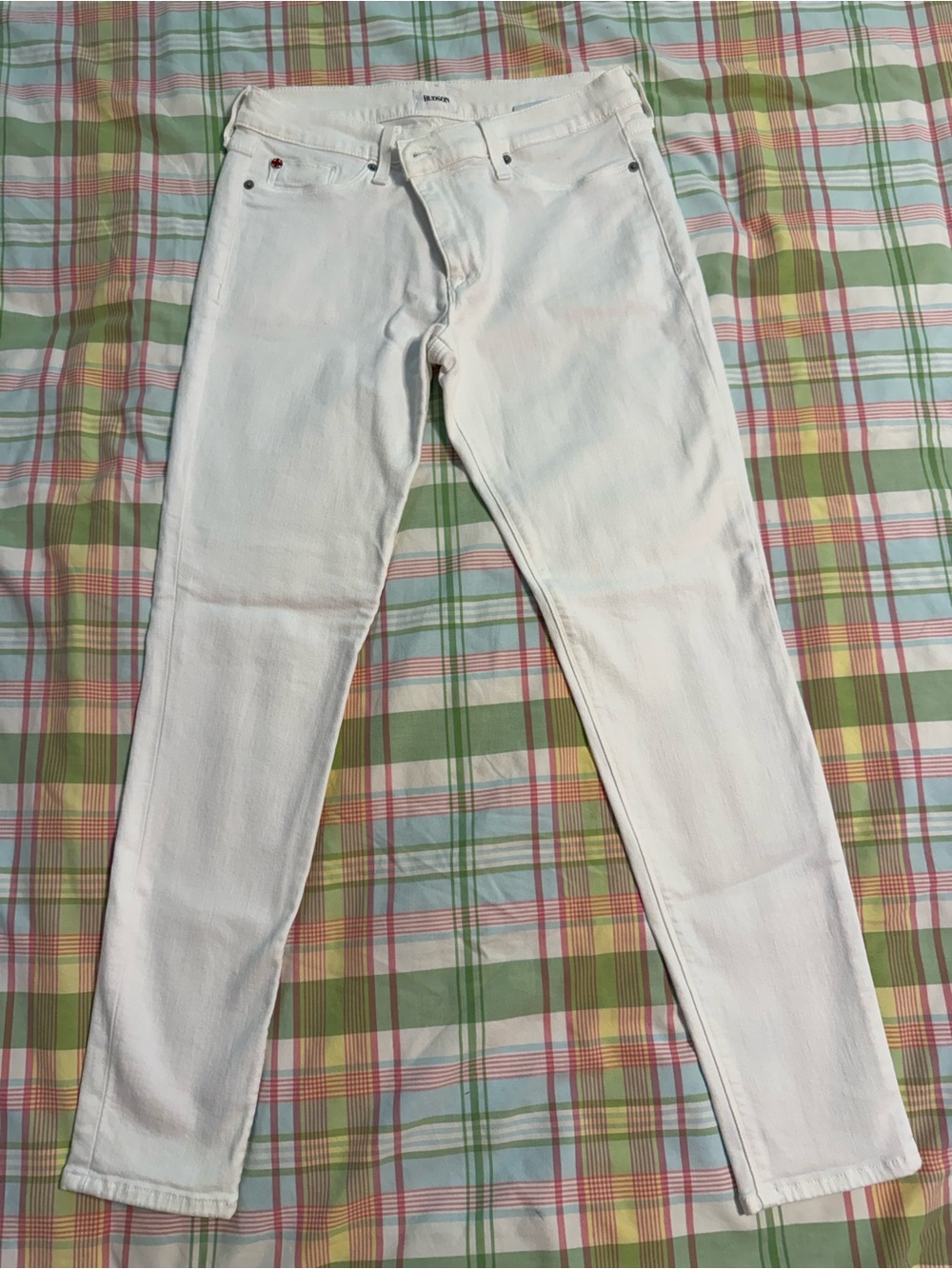 Women’s White Hudson Krista Super Skinny Jeans Size 30